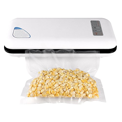 Vacuum Sealer AONOKOY Automatic Manual Vacuum Sealer Machine Food Saver with Starter Kit Vacuum Bags and LED Indicator Lights - Thumbnail 4