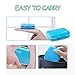 AIYONA Pill Box for Travel Vitamin Pill Organizer Sturdy Pill Case for Purse or Pocket Portable Pill Cases Food Grade Carry Case with Water-resistant 6 Compartments Bonus Pill Splitter (Baby Blue)