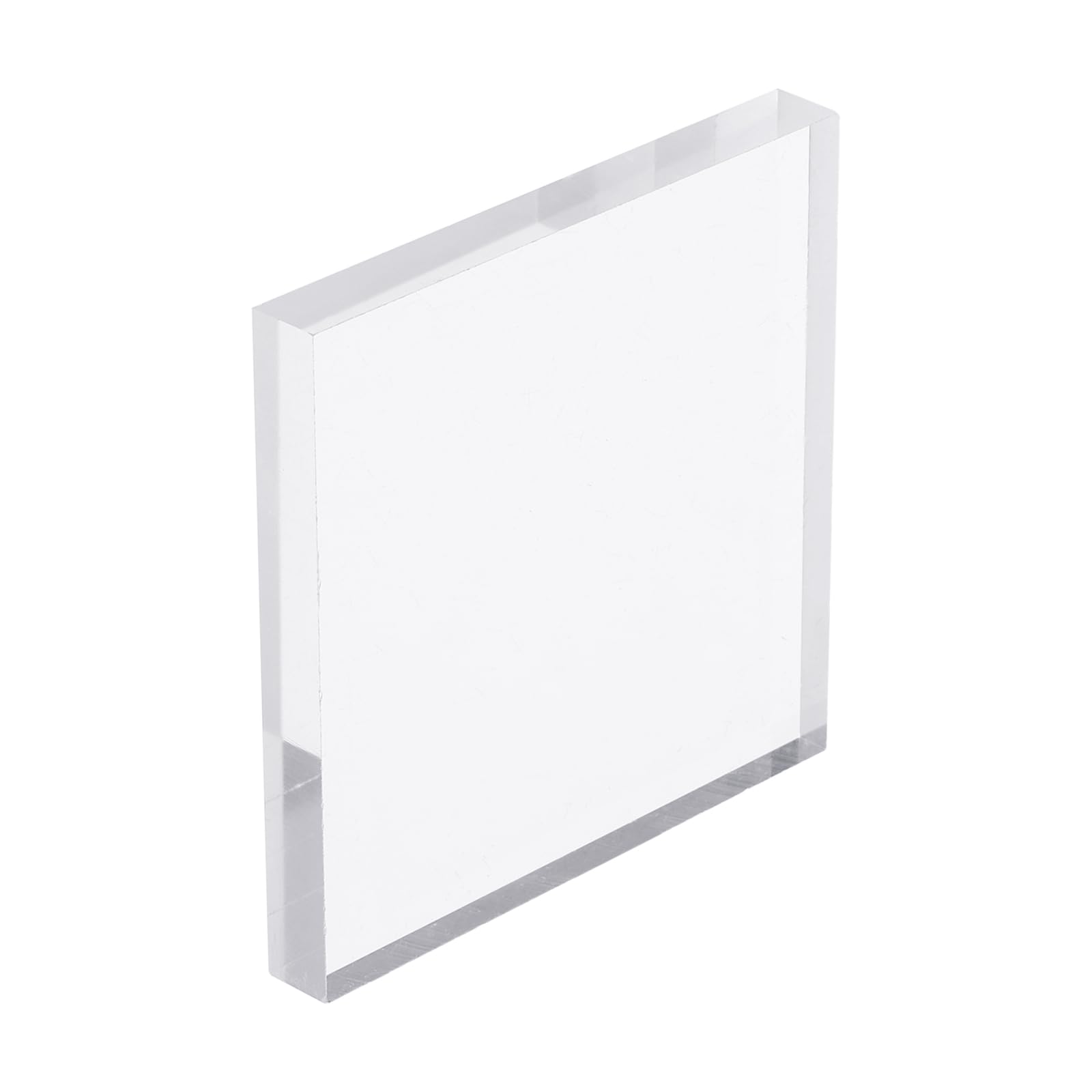 PATIKIL Acrylic Stamp Block, 1 Pack Clear Stamping Block with Grid Line Decorative Mounting Blocks Set Square for Scrapbooking DIY Crafts Card Making