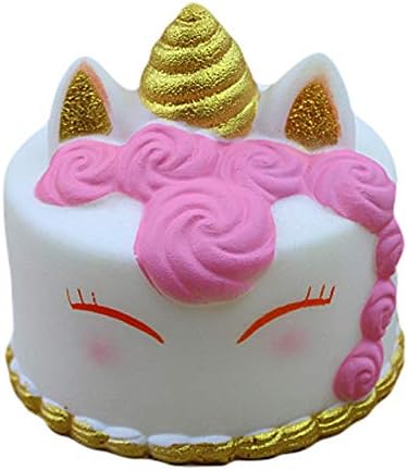 Sansee Kawaii Christmas Tree Soft Scented Squishies Slow Rising Squeeze Toys Stress Reliever Toys (Cartoon Cake)