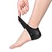 2 Pairs of Gel Heel Compression Sleeves Silicone Heel Care Socks with 1 Spiky Massage Ball for Plantar Fasciitis Pain Relief Cracked Heel Protection Fits in Shoes (White+Black)