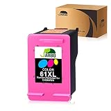JARBO Remanufactured Ink Cartridge Replacement for HP 61 61 XL Color Ink Cartridge, for Envy 4500 5530 5534 Deskjet 1000 1512 2540 3050 Officejet 4630 Printer (1 Tri-Color, 1 Pack)