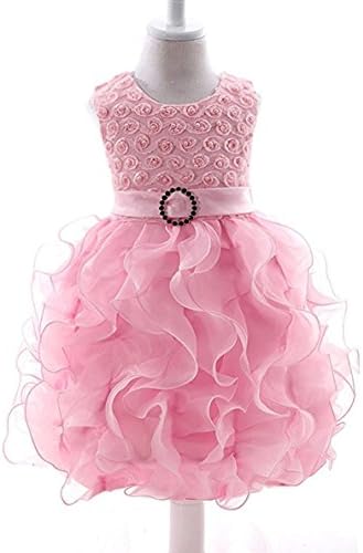 qibinfs Kids Ruffles Lace Party Wedding Flower Girl Dresses tutu