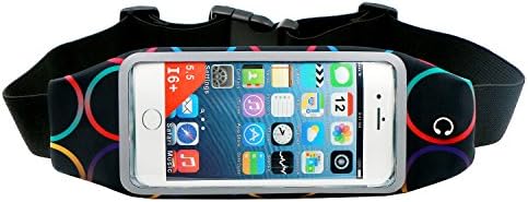 Running Belt Waist Pack,Sethjcsy Outdoor Sweatproof Reflective Belt Waist Bag for iPhone 6, 6S, 6 Plus, 6S Plus, Samsung Galaxy S5, S6, S7,Edge, Note 3, 4, 5 with Transparent Touch Screen Window