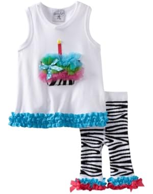 Baby-Girls Wild Child Zebra Tunic And Capri Set