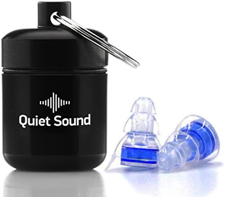 High Fidelity Earplugs Noise Reducing Hearing Protection For Concerts, Music, Shooting , Construction Work, Motor Sports Racing, Sleeping Reusable Soft Hypoallergenic Silicone Material with Case