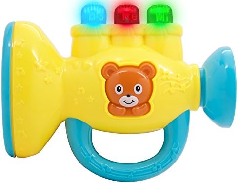 TECHEGE Toys Learn'n'Play Musical Trumpet Fun Flashing Lights, Exciting Sounds, Great Gift Idea