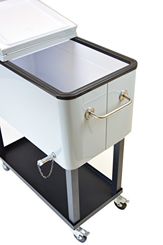 Oakland-Living-90010-MT-Steel-Patio-Cooler-with-Cart-80-Quart-Metallic-Grey