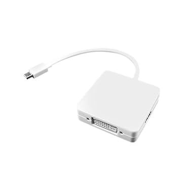 3 en 1 Mini Displayport DP Thunderbolt a HDMI DVI VGA Adaptador ...