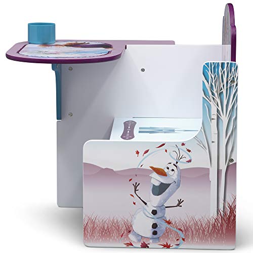 Delta Children Chair Desk with Storage Bin, Disney Frozen II Cup