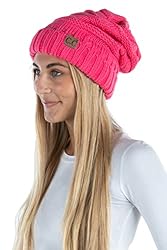 Funky Junque Oversized Slouchy Beanie - Candy Pink