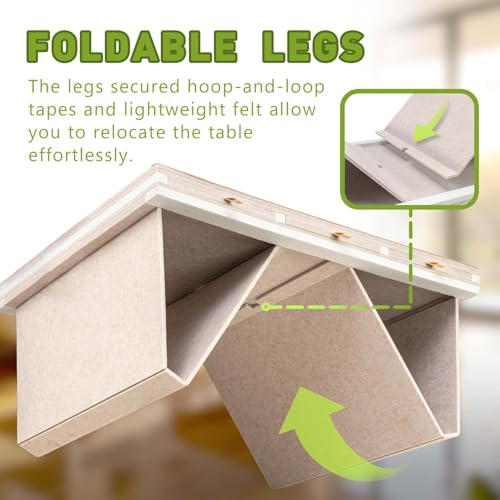 SLEEPHEAD®Felt Jigsaw Puzzle Table with 3-Tilting-Angle, Puzzle Board for Adults with Foldable Legs, Super Lightweight Portable Tables with 4 Drawers & Cover, for 1500 Piece Puzzles