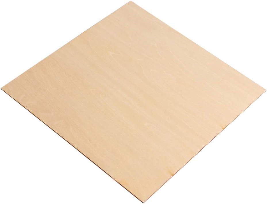 Mxfans 5pcs 200x200x1.5mm Basswood Sheet Unfinished Craft Wooden Sheets for Architectural Model Wood Board DIY Ornaments - Image 4