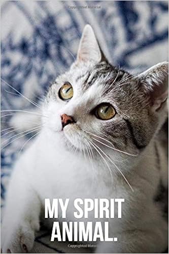 My Spirit Animal Relaxed Silver Tabby Cat Journal Golding