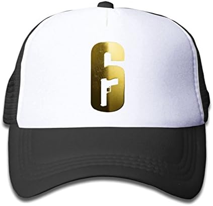 Children's R6S Team Rainbow cap Truck Hat Cap Black (5 colors)