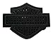 Harley-Davidson Blank Bar & Shield Studded & Microfiber Emblem Patch 4 x 3 Black
