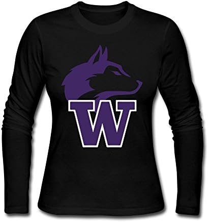 University Of Washington Huskies Lady Long Sleeve T-Shirt Black