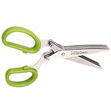 HENG SONG Stainless 5 Layer Scissors Multifunctional Scallion Onion Noodles Broken Kitchen Scissors