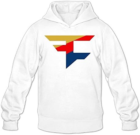 Faze Clan Hoodies Men's Warm Fashion Hooded Sweatshirt White