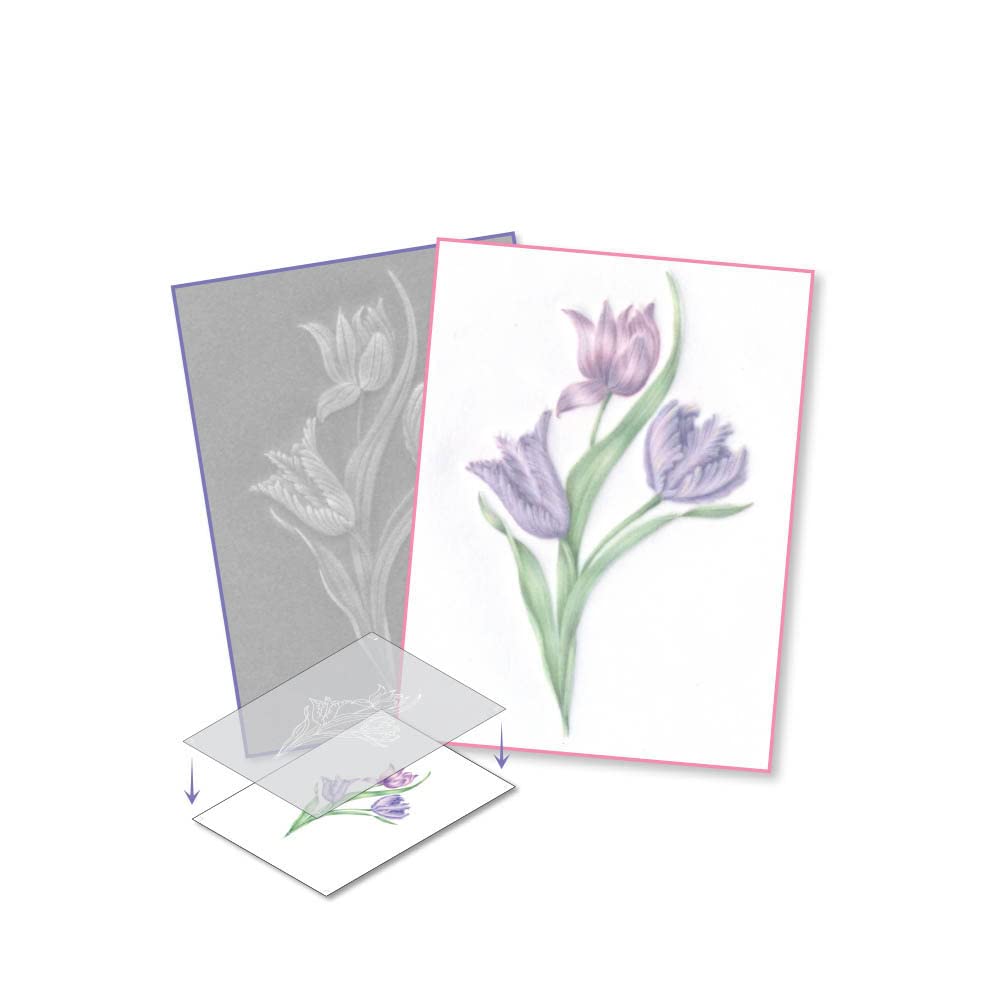 Pergamano Tatty Tulip - Frosted Floral Overlay Pack (PER-PA-70420-XX)