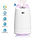 LoiStu USB Mini Humidifier, 280ml Portable Humidifier, 7-Color LED Night Light, Ultra-quiet,Automatic Shut-Off, for Home, Bedroom, Office, Baby room, Car (White)