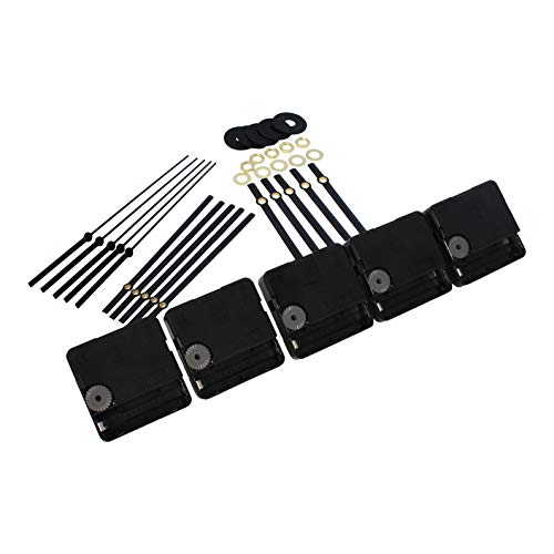 Bjerg Instruments 5 Pack Bulk Clock Parts with Replacement Movement