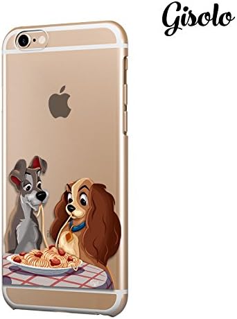 Lady and Tramp silicone case for iPhone 7 transparent iPhone cover Soft case tpu gel cartoon case