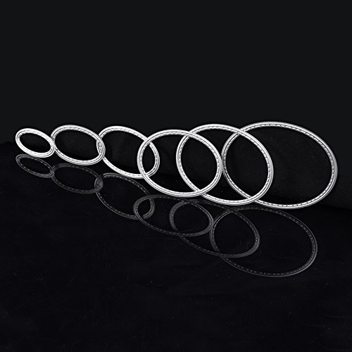 Taloyer 6pcs Metal Cutting Dies Creative Oval Stencil Embossing Template Moulds for DIY Scrapbooking Album Paper Card Making Craft Decor