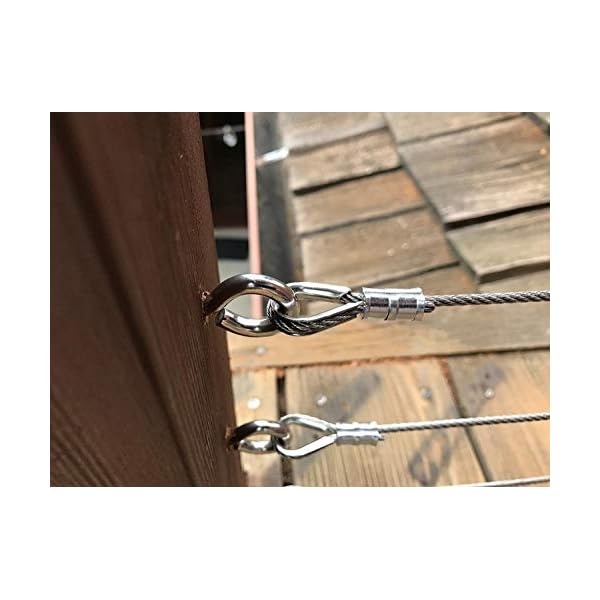 25 Stücke Kauschen 3mm Edelstahl 304 Für Drahtseilklemmen Forstseil Drahtseil Seil Windenseil Marinequalität – Bild 8