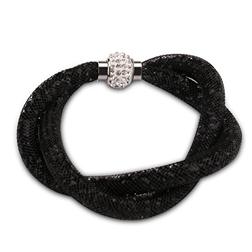 UHIBROS Zircon Stoppers Macrame Bracelet, Multicolor Crystal Unisex Adjustable Fashion Braid Bracelet Beads Br