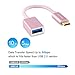 CableCreation Type C Adapter, 0.5ft USB C to USB 3.0 A Female Converter Cable,Support OTG Function, Compatible with New MacBook, Chromebook Pixel & New Type C Devices, 0.15M Rose Gold