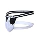 ManView Men Sexy Cotton Jockstrap Elastic G-String Thong Men Underwear (X-Large) Black