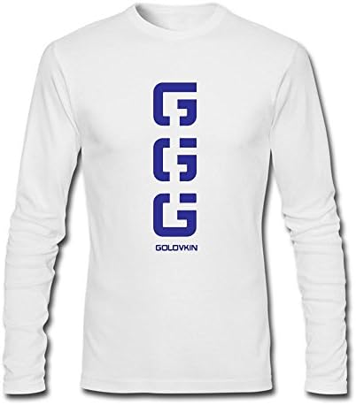Men's Gennady Golovkin GGG Long sleeve tee Large White