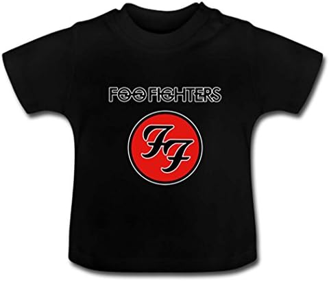 5T Unisex Little Kids Foo Fighters Logo Black Basic Shirt