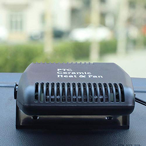 Lesgos 12V Portable Car Heater, 150W 2 in 1 Vehicle Windshield Defogger Defrostere, 30s Fast Heating Auto Ceramic Heater Cooling Fan Plug in Cigarette Lighter for Automobile Trucks RV SUV - Thumbnail 6