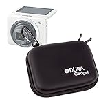 DURAGADGET Canon Powershot N2 Camera Case - Premium Quality Hard EVA Shell Case / Box with Carabiner Clip & Twin Zips in Black for Canon Powershot N2