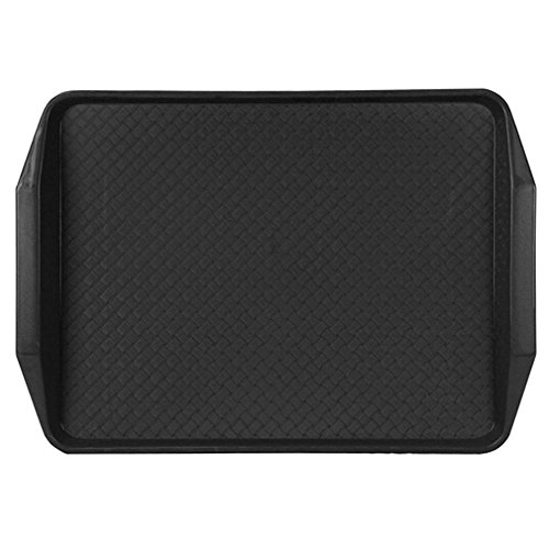 Lab Tray with Comfort Grip, Polypropylene, 14x19, Black, case/24