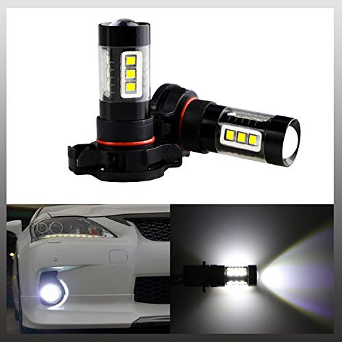 image for Henkeyi 5202 5201 PS19W Fog Light Bulbs LED 80W Extremely Bright 6000K