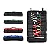 Large Wrench Roll, Multi-pockets Socket Tool Roll Pouch, Heavy Duty Wera Tools Rolling Organizer, Truck Tool Bag GJB01-Blue