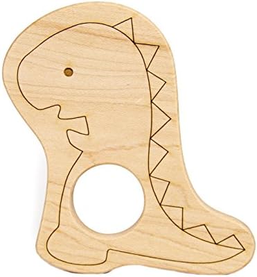 Little Sapling Toys Baby Teether Wooden Dinosaur