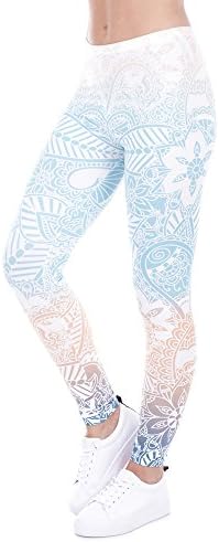 Printed Women’s Full-Length Athletics Pants Yoga Workout Leggings Thin Capris