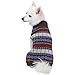 Blueberry Pet Dark Tone Cool Winter Bloom Designer Pullover Dog Sweater in Cocoa Brown, Back Length 16