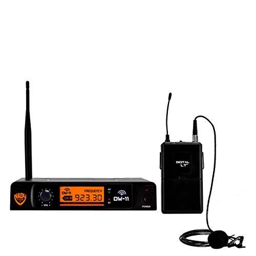 NadyDW-11 Digital Wireless Lapel Microphone System – Ultra-low latency with QPSK modulation - XLR and ¼” outputs – UHF range – The most affordable true digital system available today!