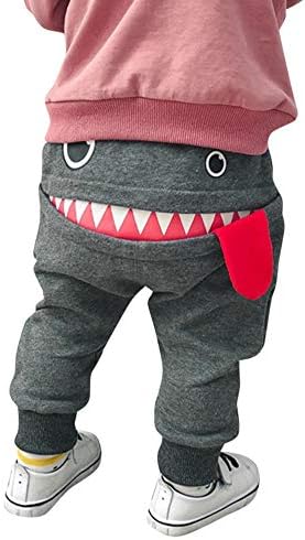 Toddler Kids Baby Boys Pirnted Cartoon Shark Tongue Harem Pants Funny Trousers Pants