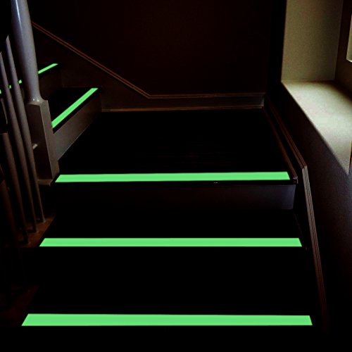 Glow in The Dark Fluorescent Tape - 33 ft x 1 inch - Removable Waterproof Outdoor Luminous Tape - Thumbnail 6