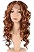 TOFAFA Auburn Brown Synthetic Lace Front Wigs for Women,Fashion Curly Wavy Hair Wig Daily Costume (18 inches,30)