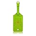 ACdream Luggage Tags 2 Pack, Leather Suitcase Tags Identifiers, Cute Cruise ID Labels with Privacy Cover fits on Backpack, Travel Bag, for Women, Men, Adults, Kids, Green