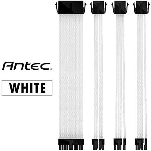 Antec Power Supply Sleeved Cable /24pin ATX /4+4pin EPS /6+2pin PCI-E PSU Extension Cable Kit 30cm Length with Combs