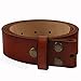 NPET Men's Genuine Leather Belt Full Grain Snap On Belts 1.5