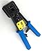 RJ45 Professional Heavy Duty Crimp Tool Ethernet Connector Crimper Cutter HD Crimping Wire Cable Stripper Stripping Blades for EZ End Pass Through RJ-45 RJ12 RJ11 Legacy Connectors